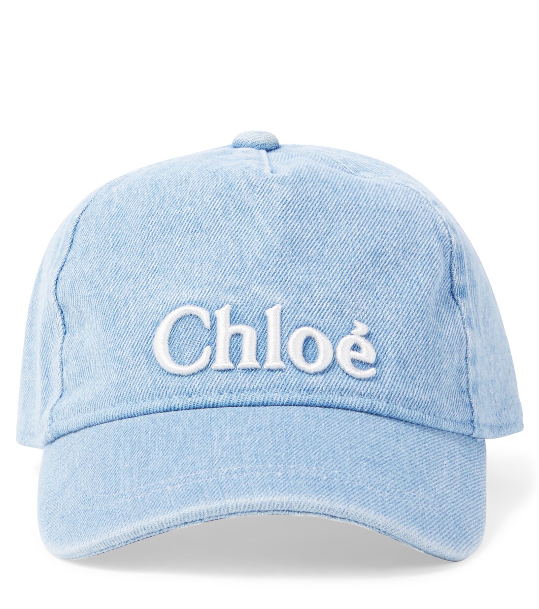 Logo denim baseball cap | Chloé Kids