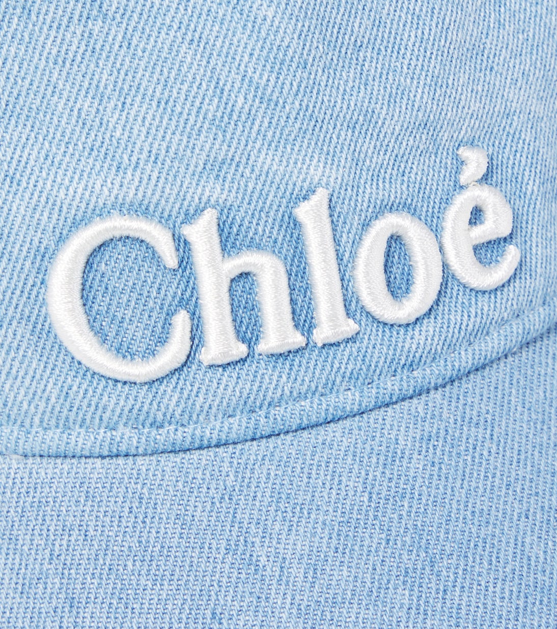 Logo denim baseball cap | Chloé Kids