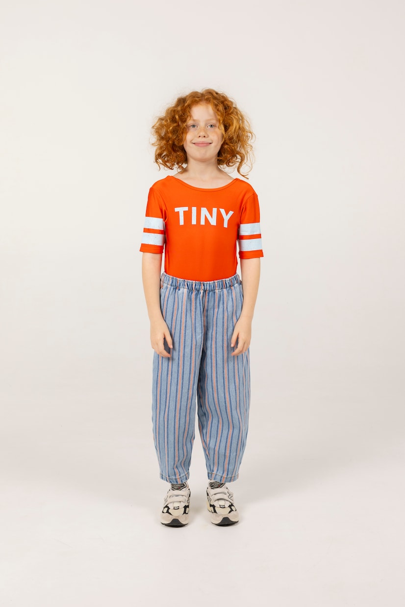 Stripes tapered jeans | Tinycottons