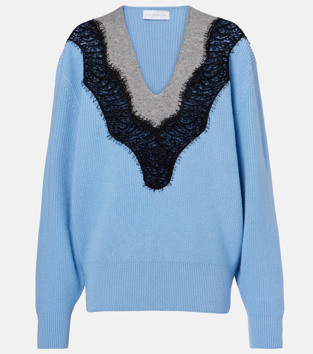 Pull en laine vierge à dentelle | Stella McCartney