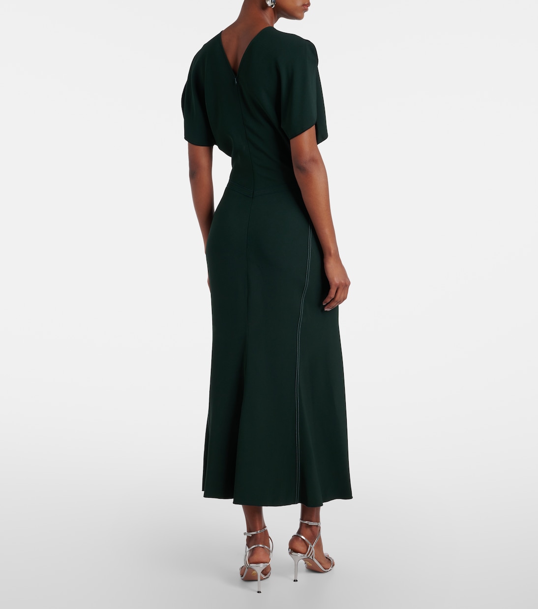 Gathered midi dress | Victoria Beckham