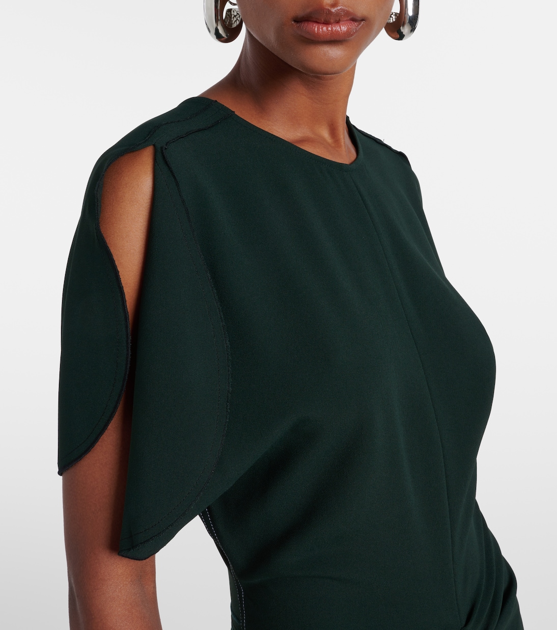 Gathered midi dress | Victoria Beckham