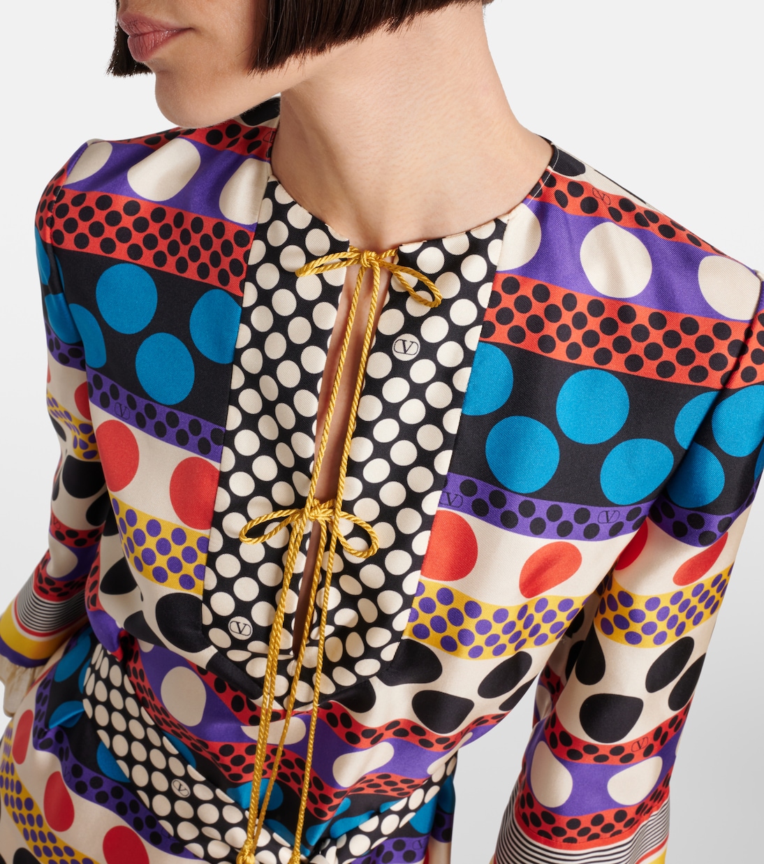 Escape polka-dot silk minidress | Valentino