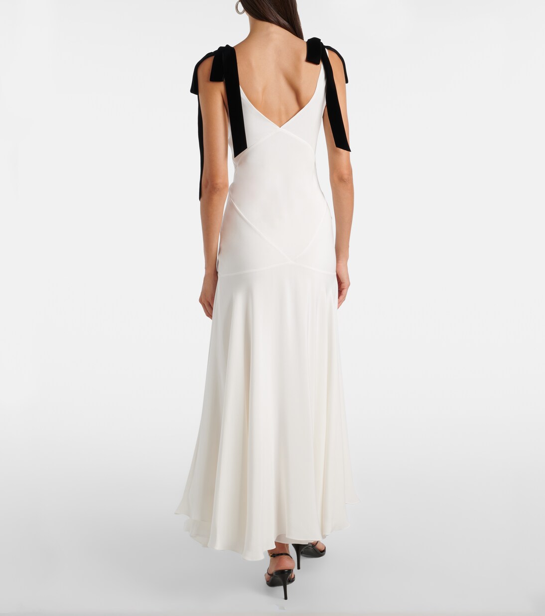 Robe longue en crêpe de soie | Rodarte