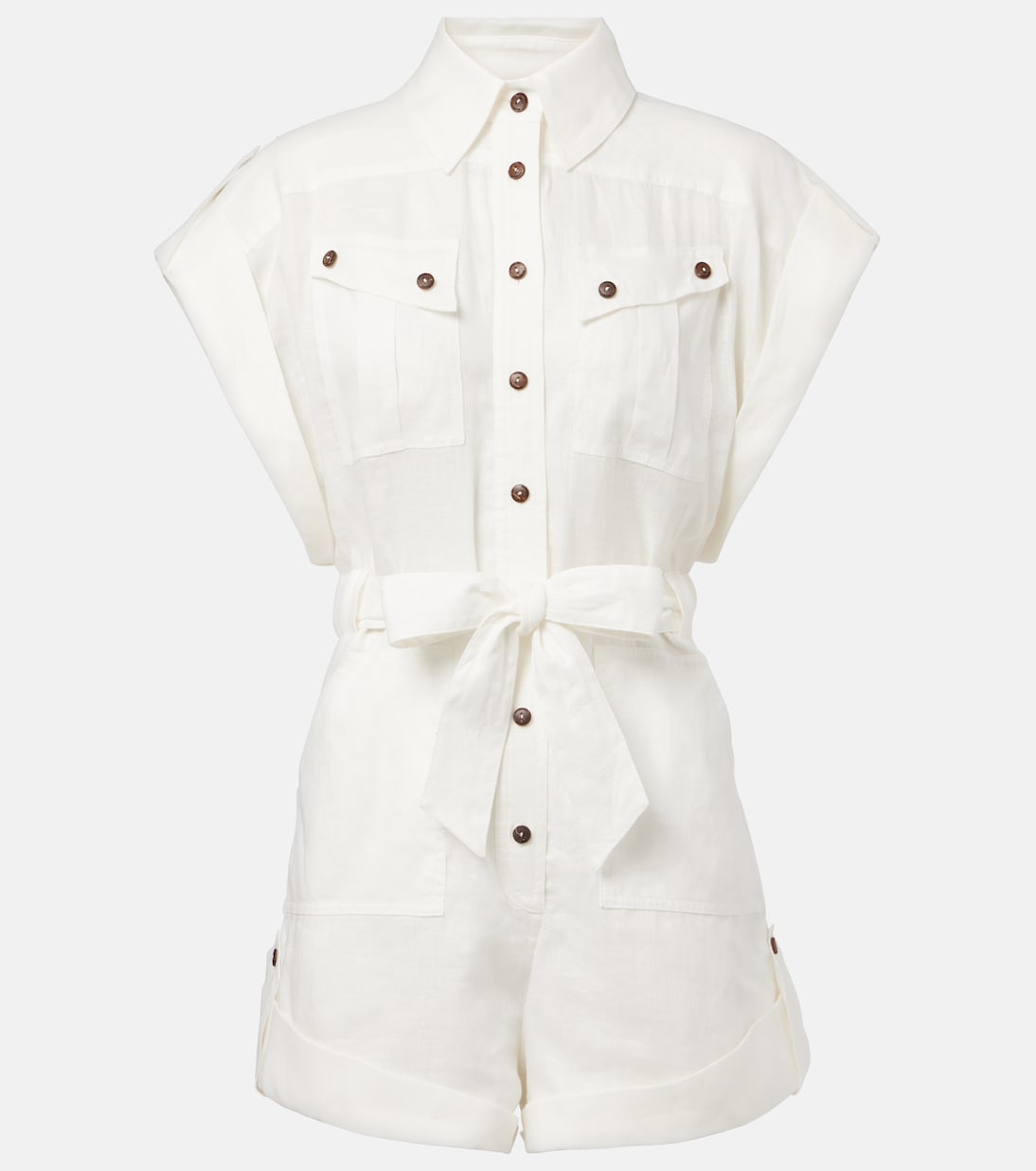 Linen playsuit | Zimmermann