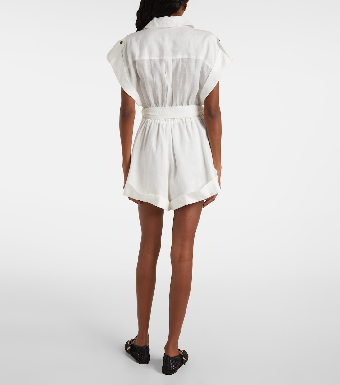 Linen playsuit | Zimmermann