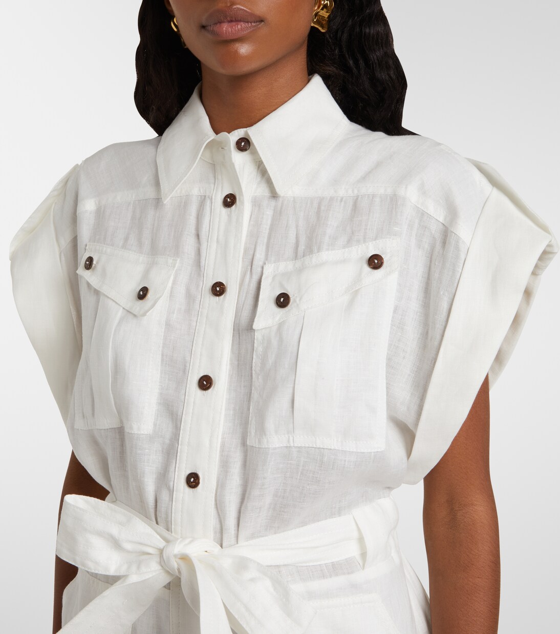 Linen playsuit | Zimmermann