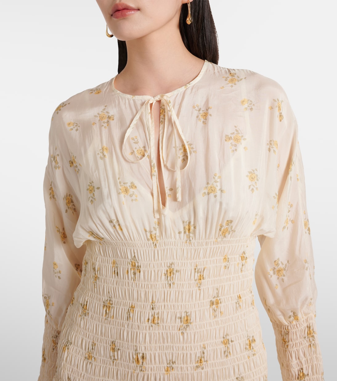 Abito lungo con stampa | Ganni