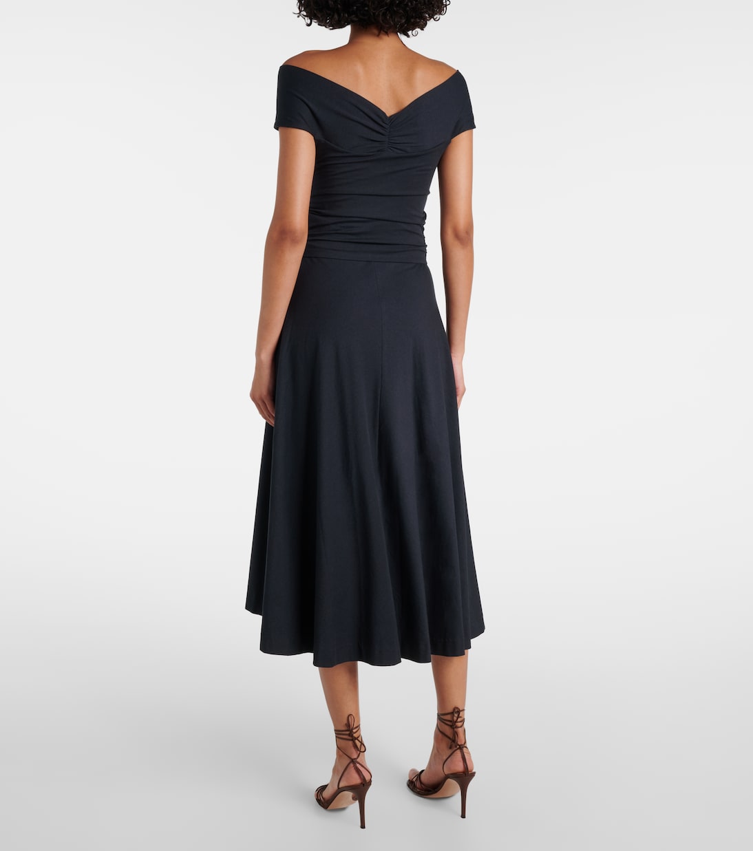 Soft Drape off-shoulder midi dress | Dorothee Schumacher