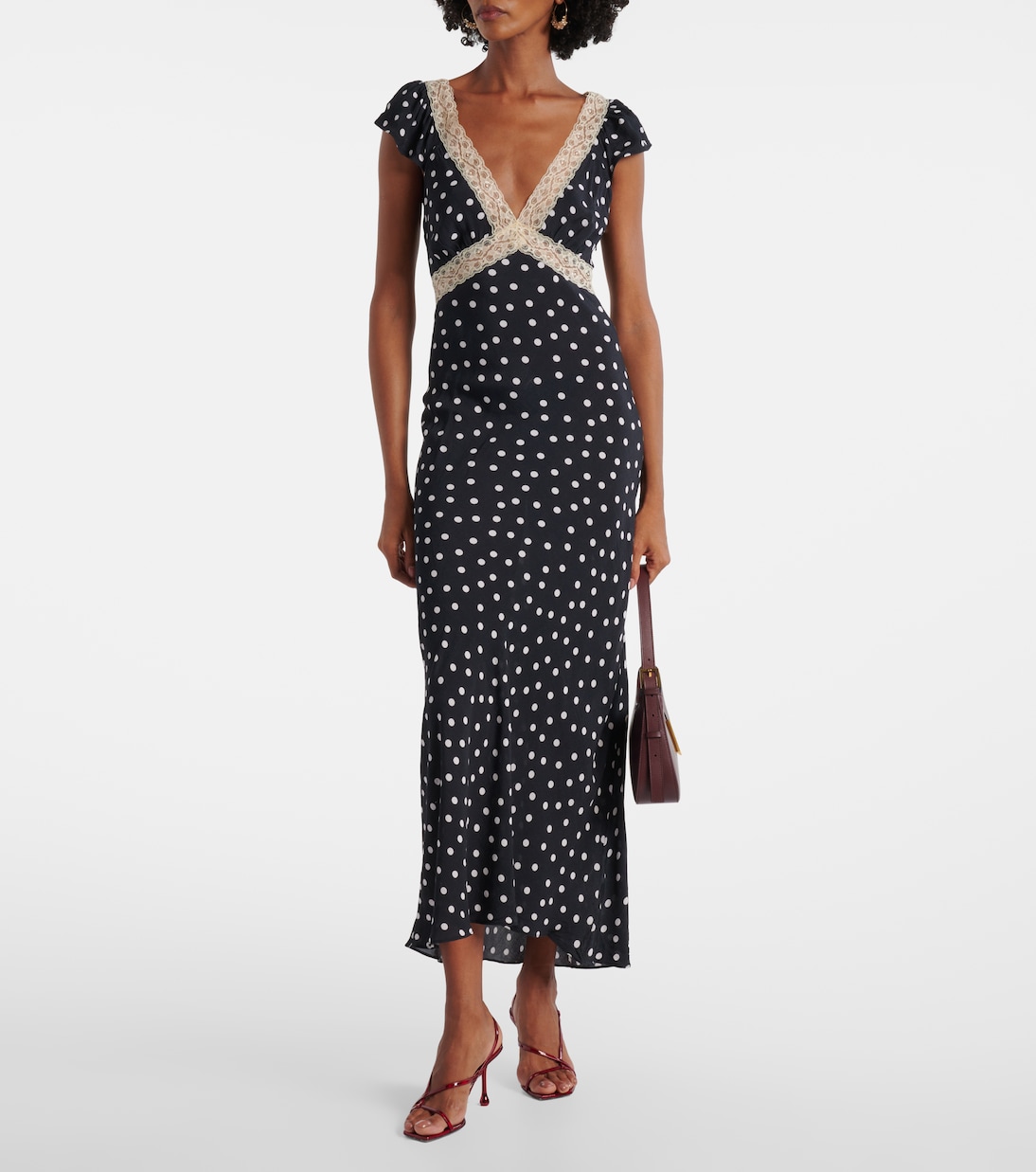 Iggy polka-dot maxi dress | Rixo