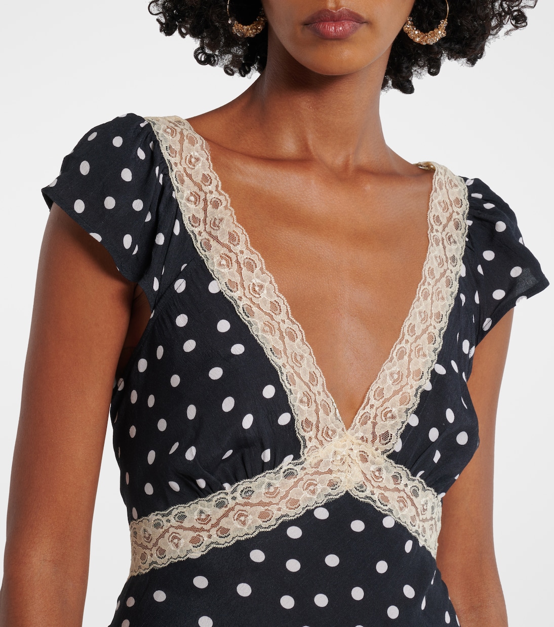 Iggy polka-dot maxi dress | Rixo