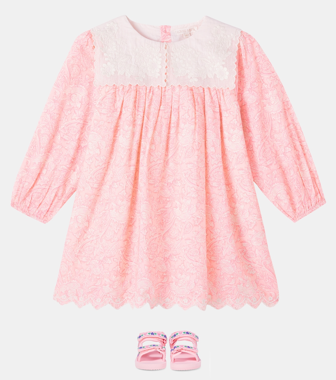 Kleid Arinola aus Baumwolle mit Spitze | Louise Misha