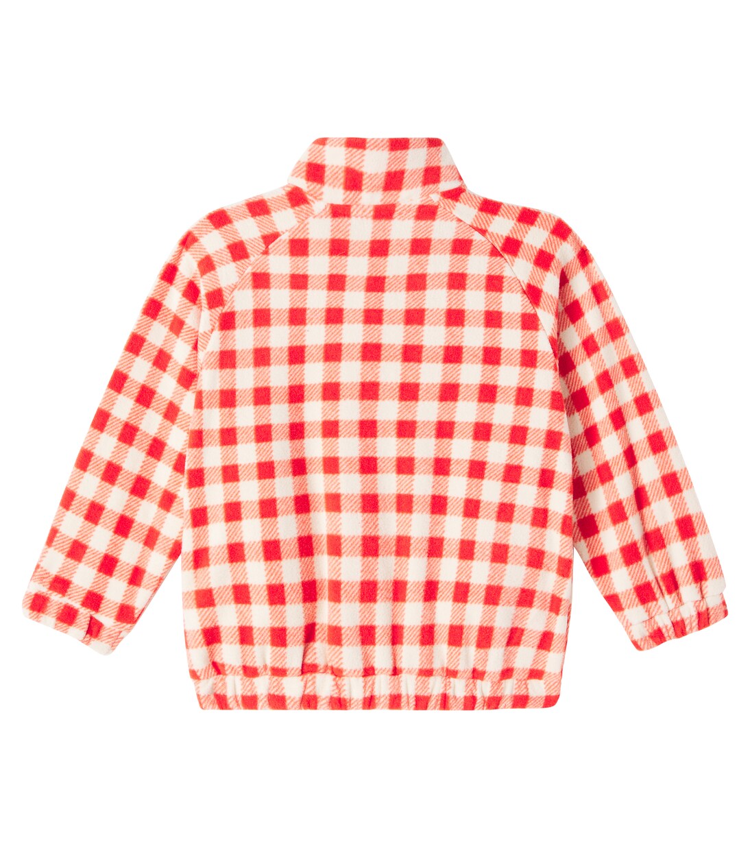 Gingham fleece jacket | Mini Rodini