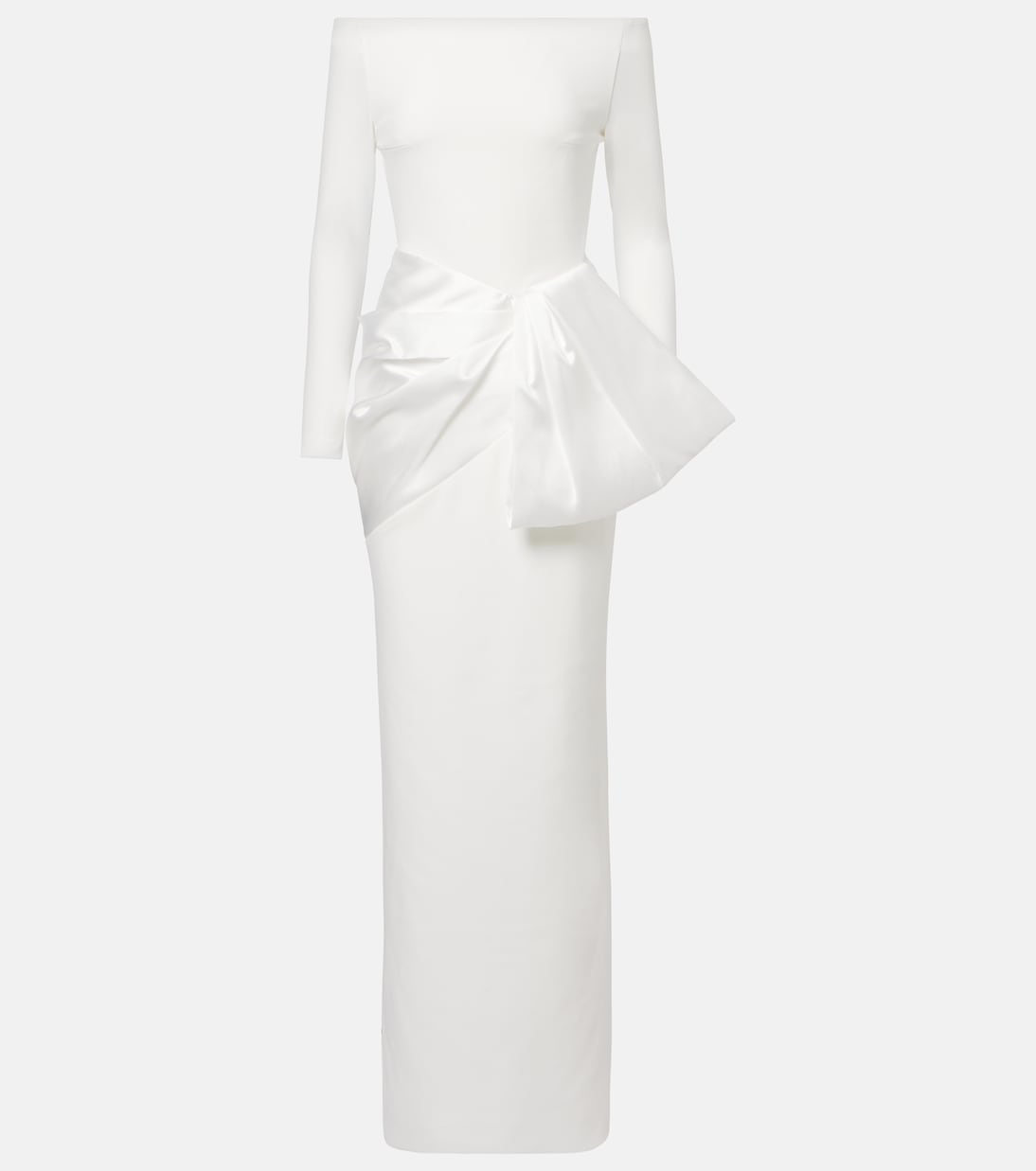Kori satin-trimmed gown | Solace London