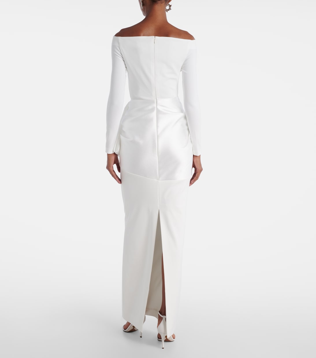Kori satin-trimmed gown | Solace London