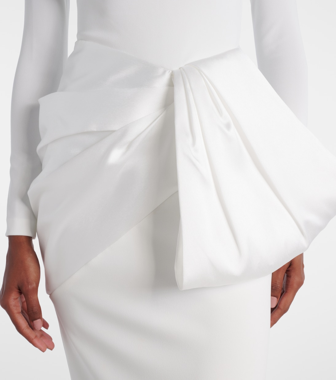 Kori satin-trimmed gown | Solace London