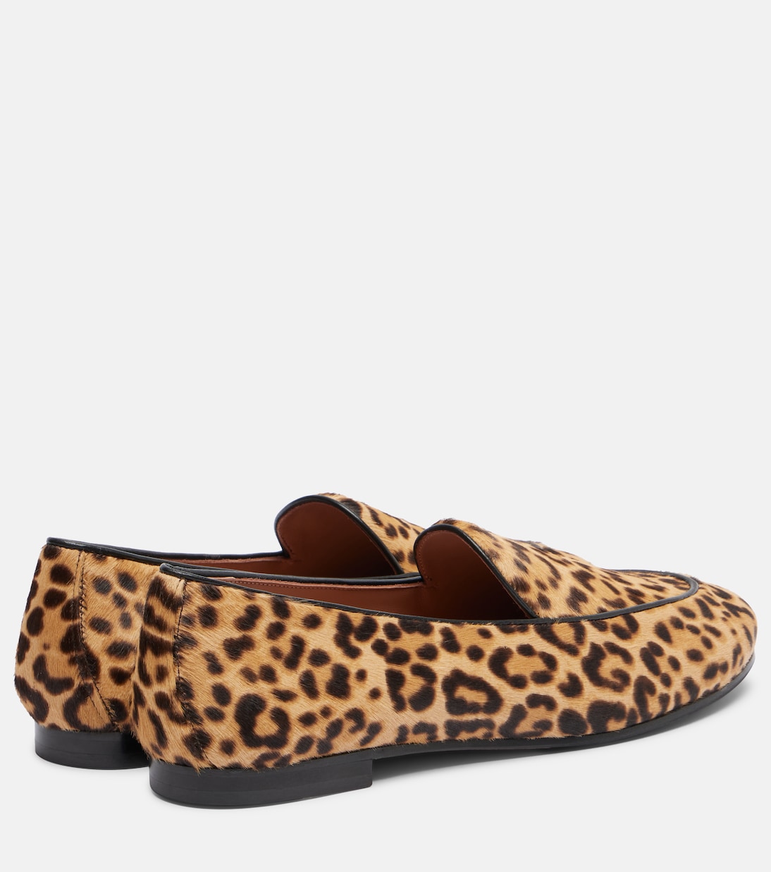 Guanto leopard-print calf hair loafers | Aquazzura