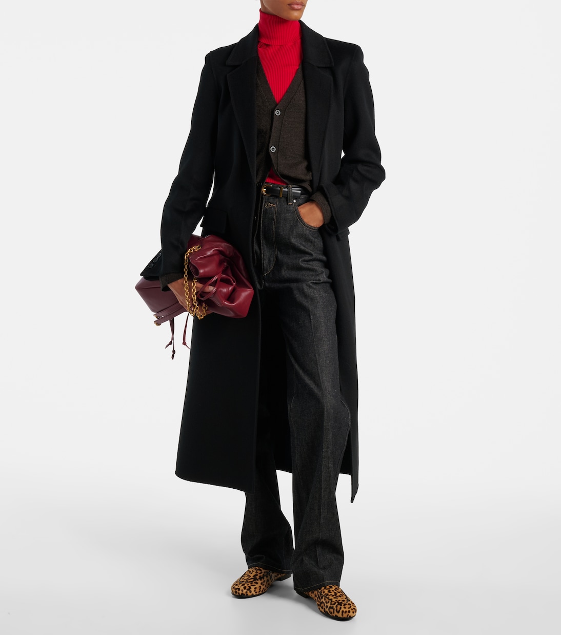 Guanto leopard-print calf hair loafers | Aquazzura