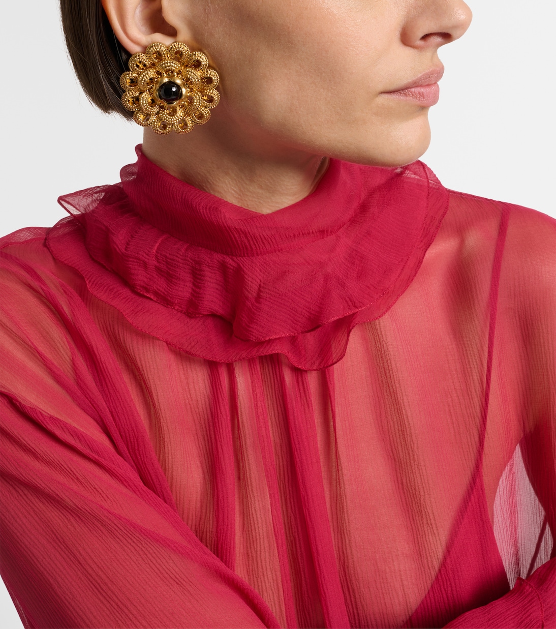 Chloé Feather embellished earrings | Chloé