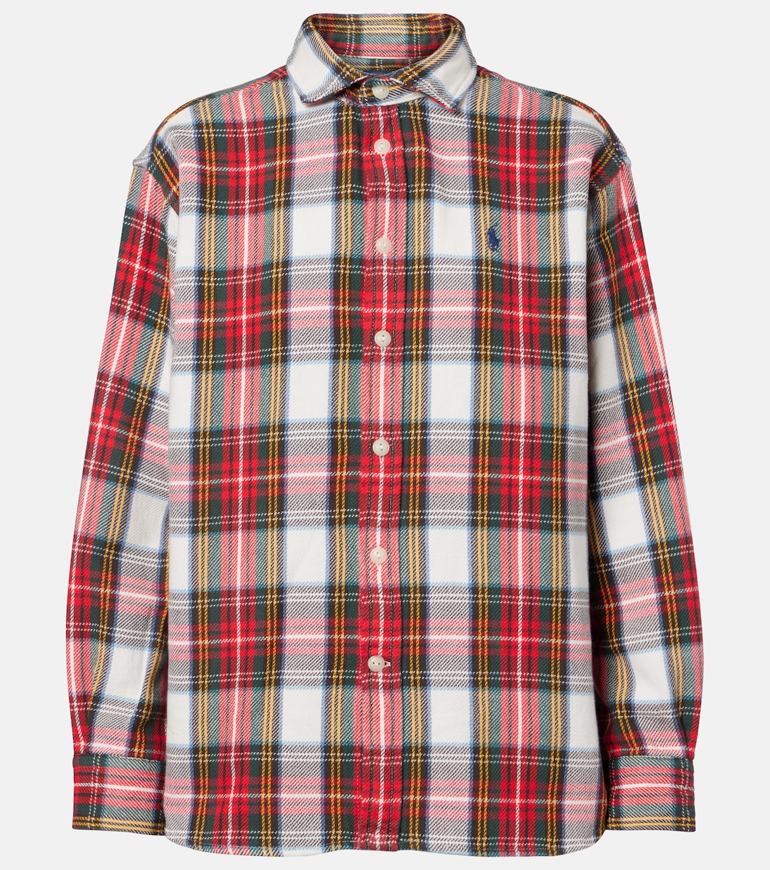 Plaid cotton fleece shirt | Polo Ralph Lauren