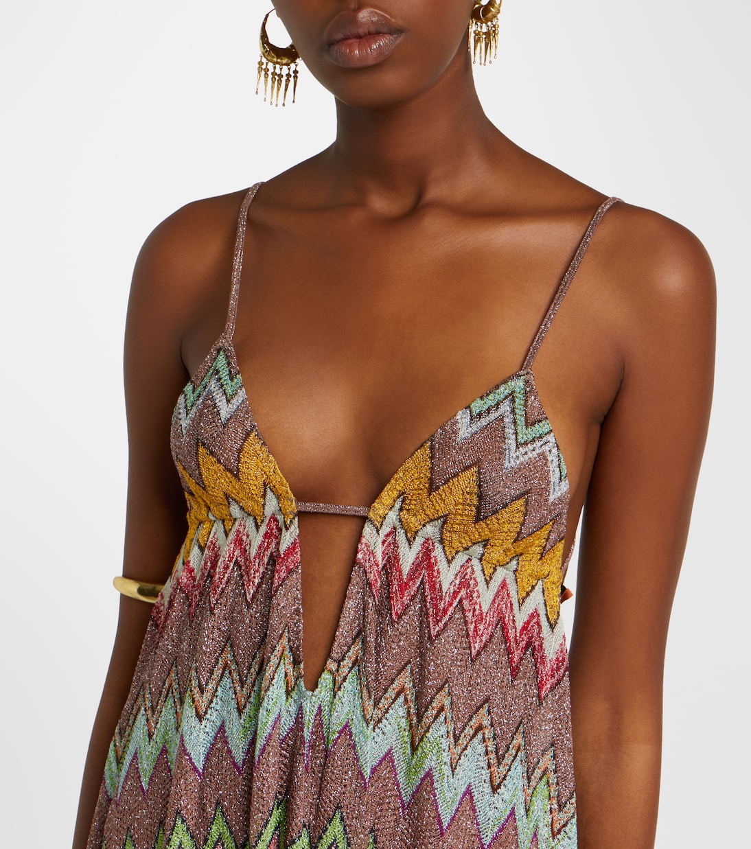 Robe de plage Zigzag en lamé | Missoni