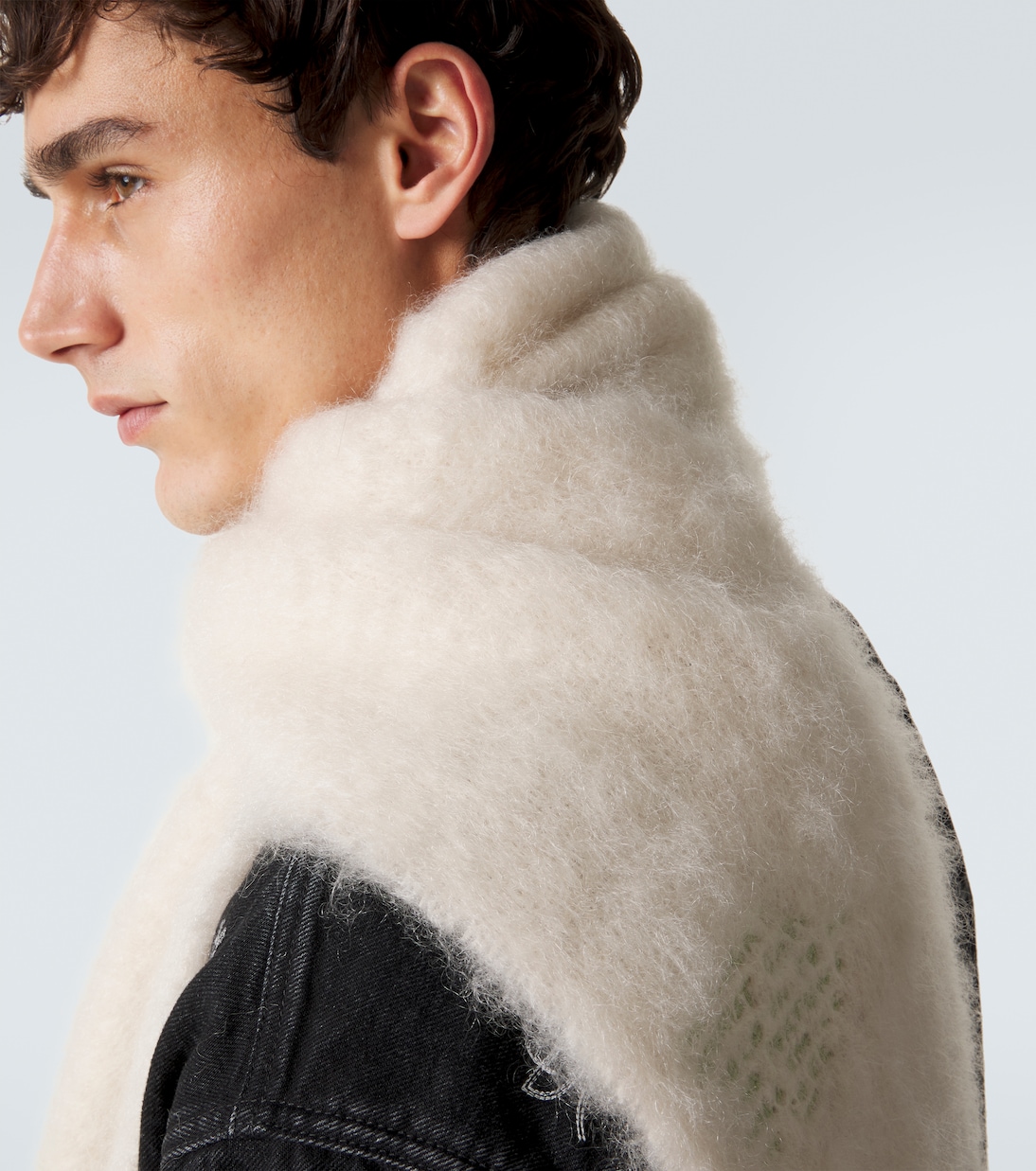 x Louis Wain mohair and wool-blend scarf | Loewe