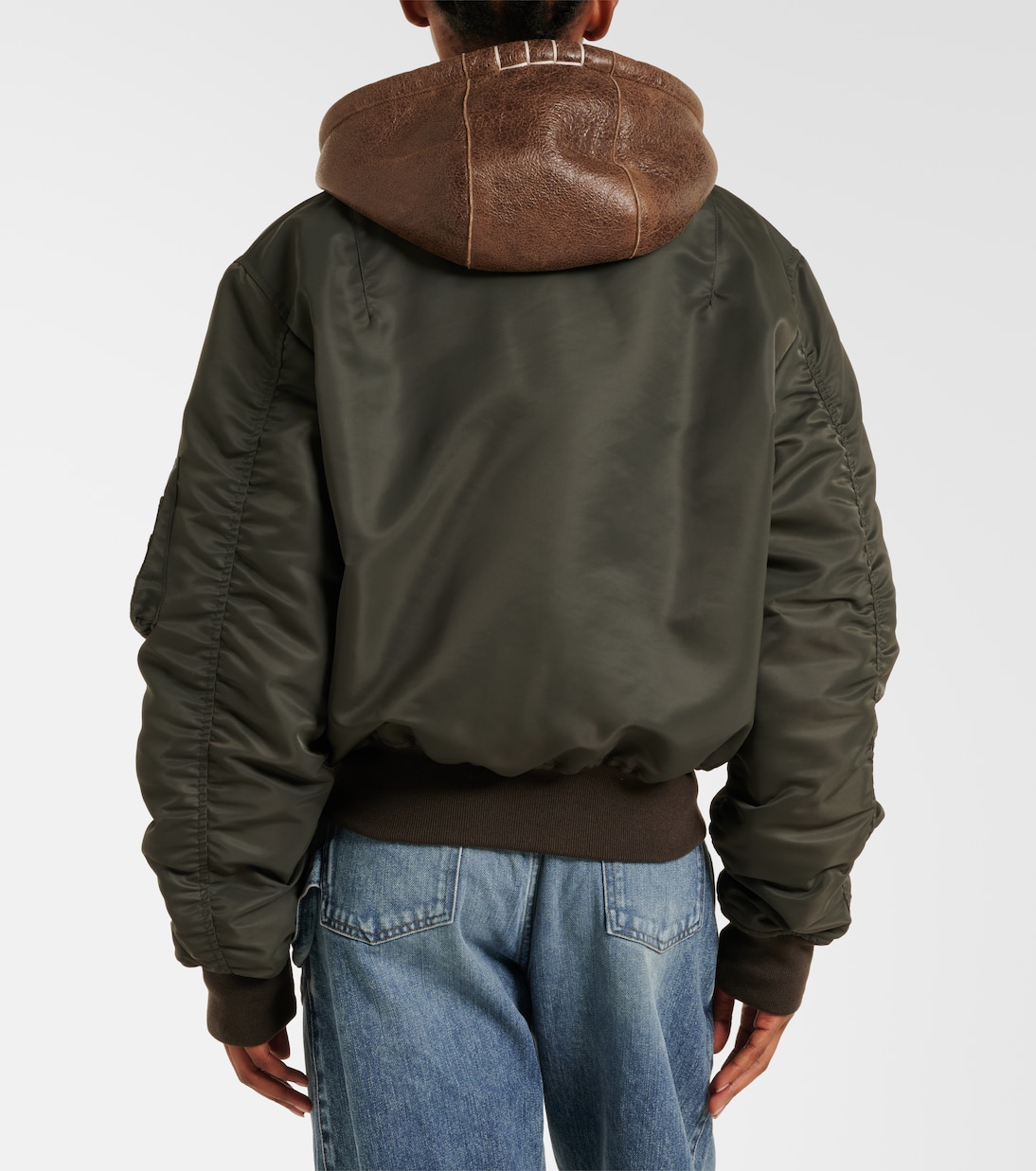 Shearling-trimmed bomber jacket | JW Anderson