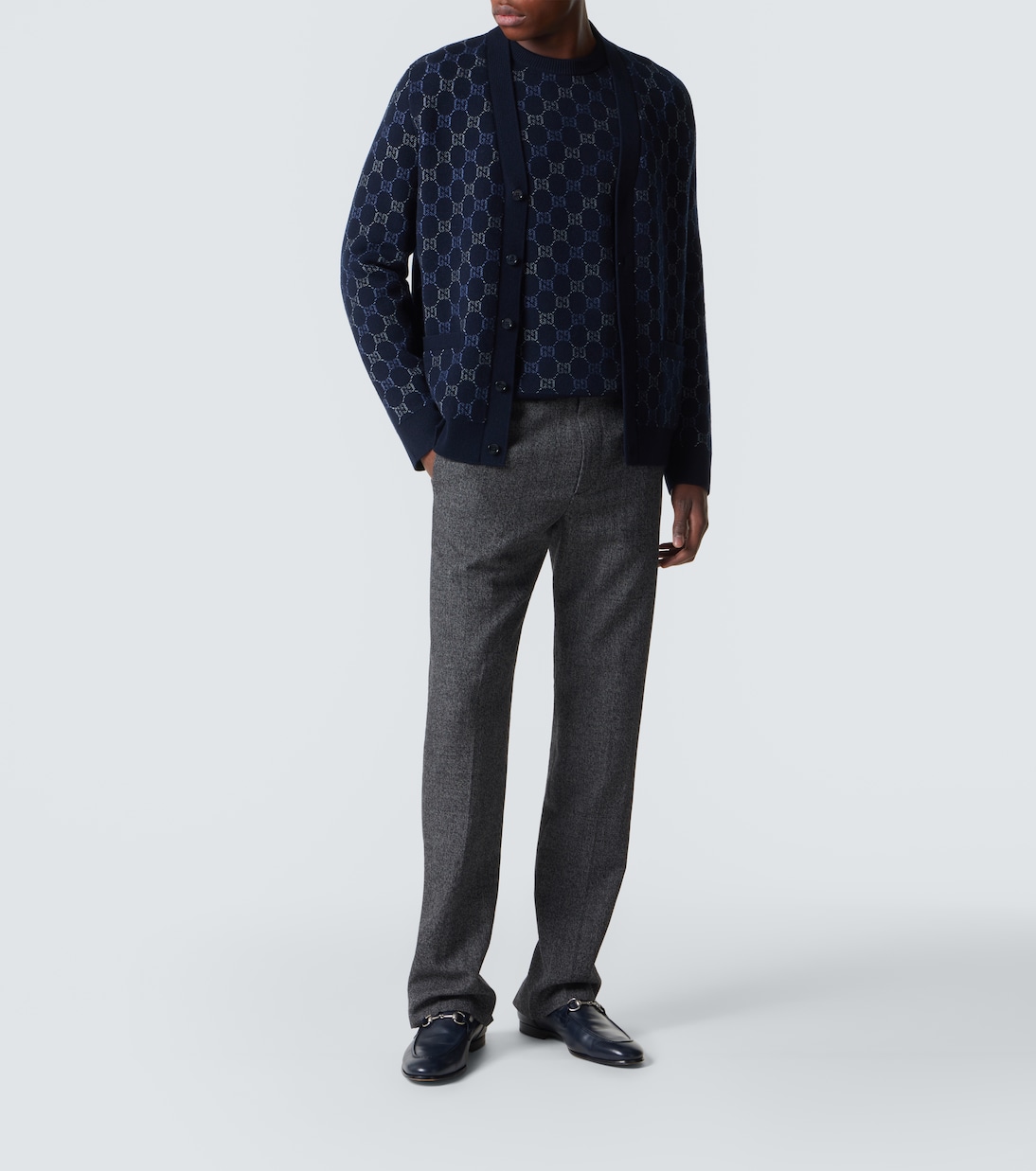 Pull GG en jacquard de laine et cachemire  | Gucci