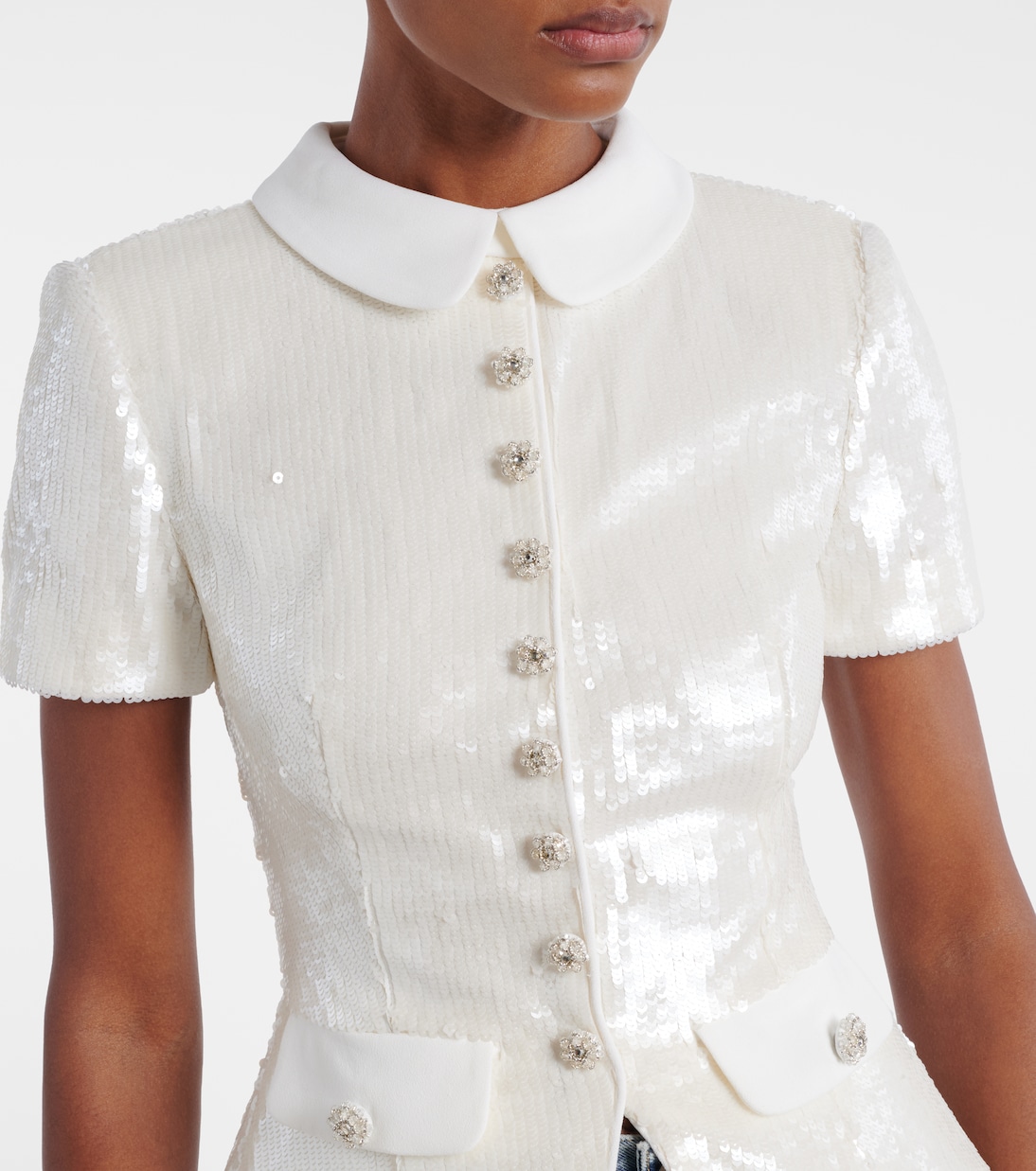 Sequined top | Self-Portrait