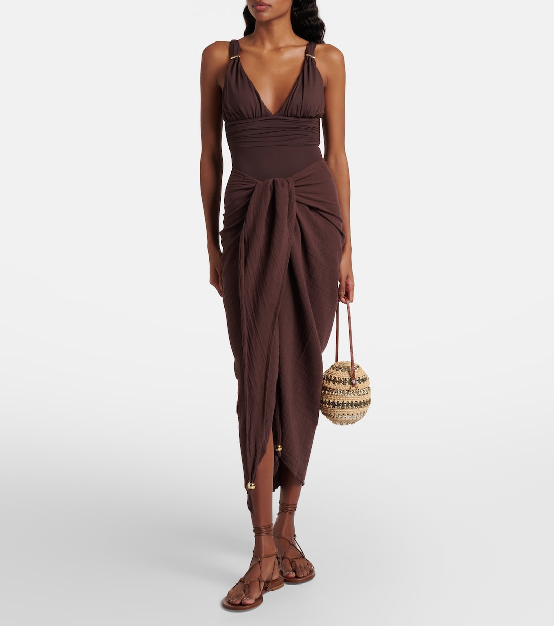 Winnie cotton beach cover-up | Melissa Odabash