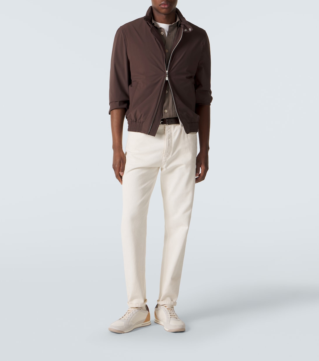 Baskets en cuir et daim | Brunello Cucinelli