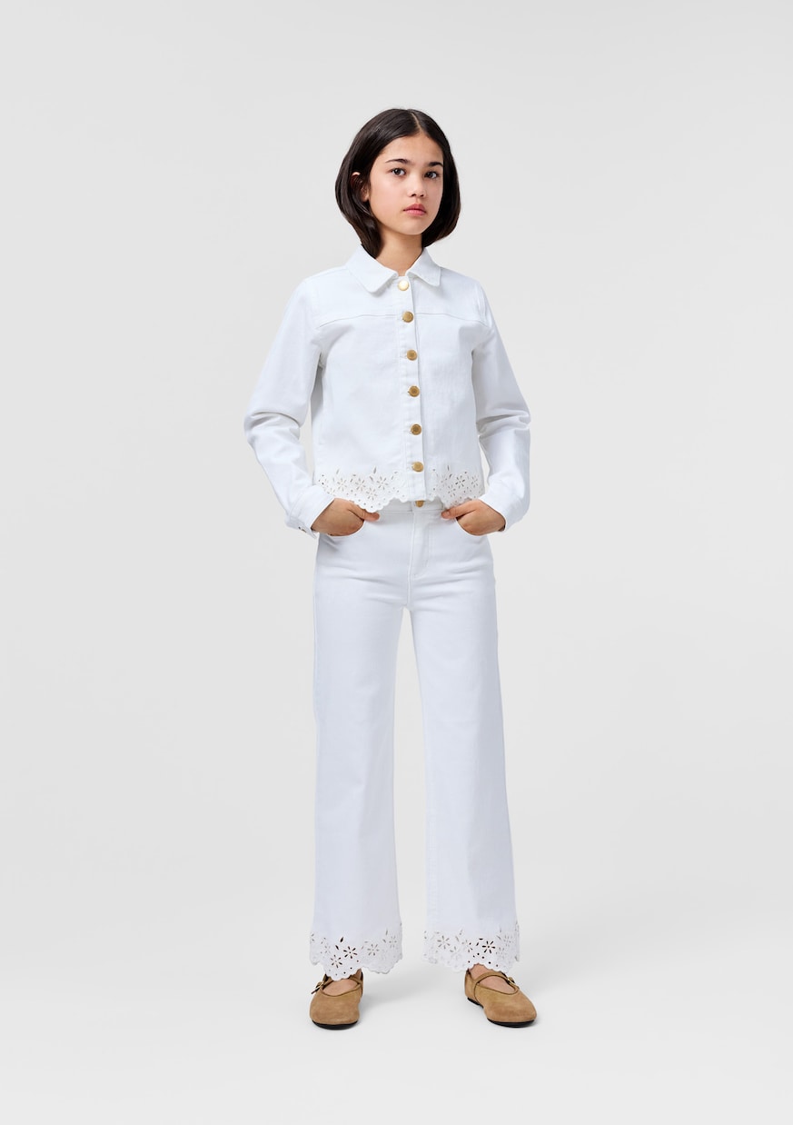 Jean Ava à broderies anglaises | Molo