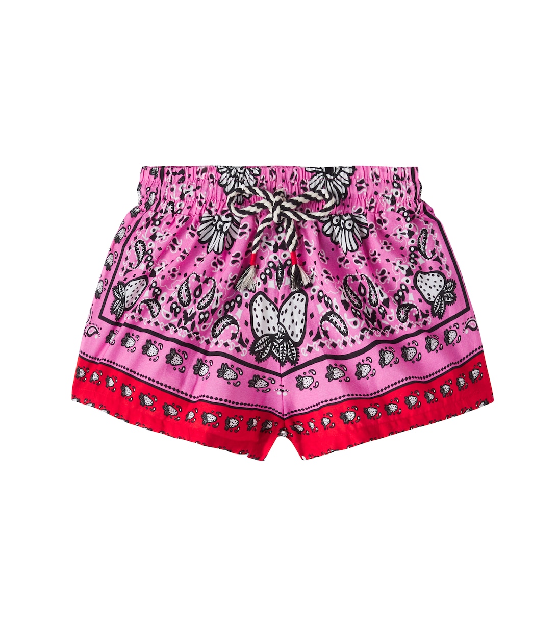 Morango Bandana cotton shorts | Fábula