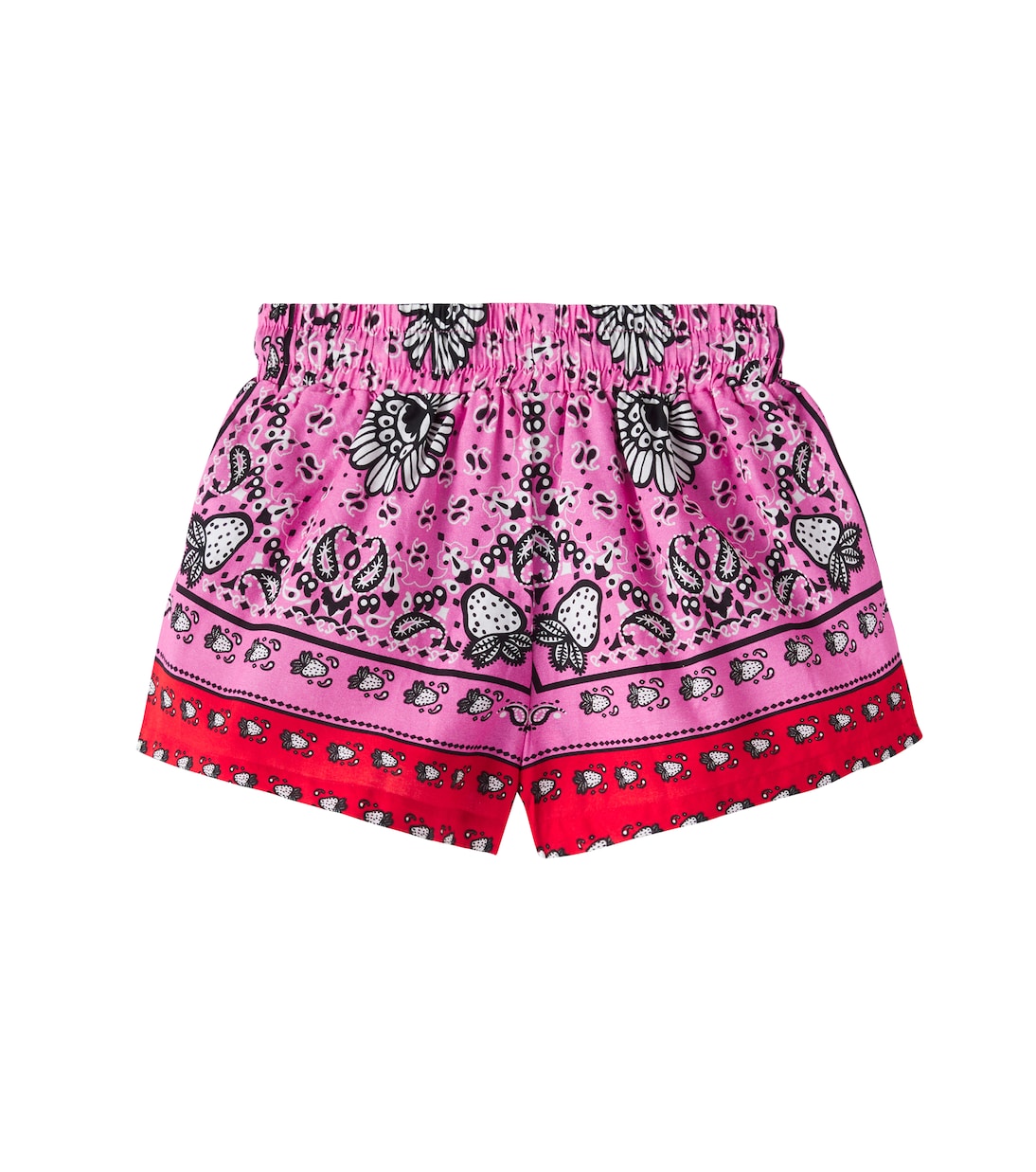 Morango Bandana cotton shorts | Fábula