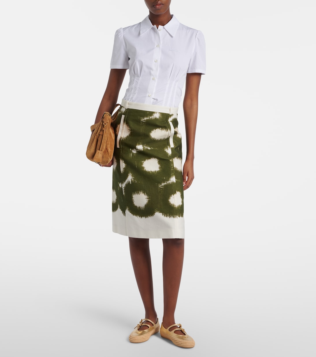 Espadrilles aus Metallic-Leder und Raffiabast | Prada