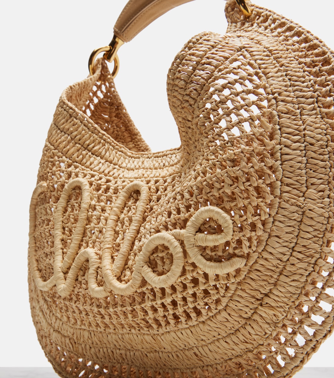 Schultertasche Summer Banana aus Raffiabast | Chloé