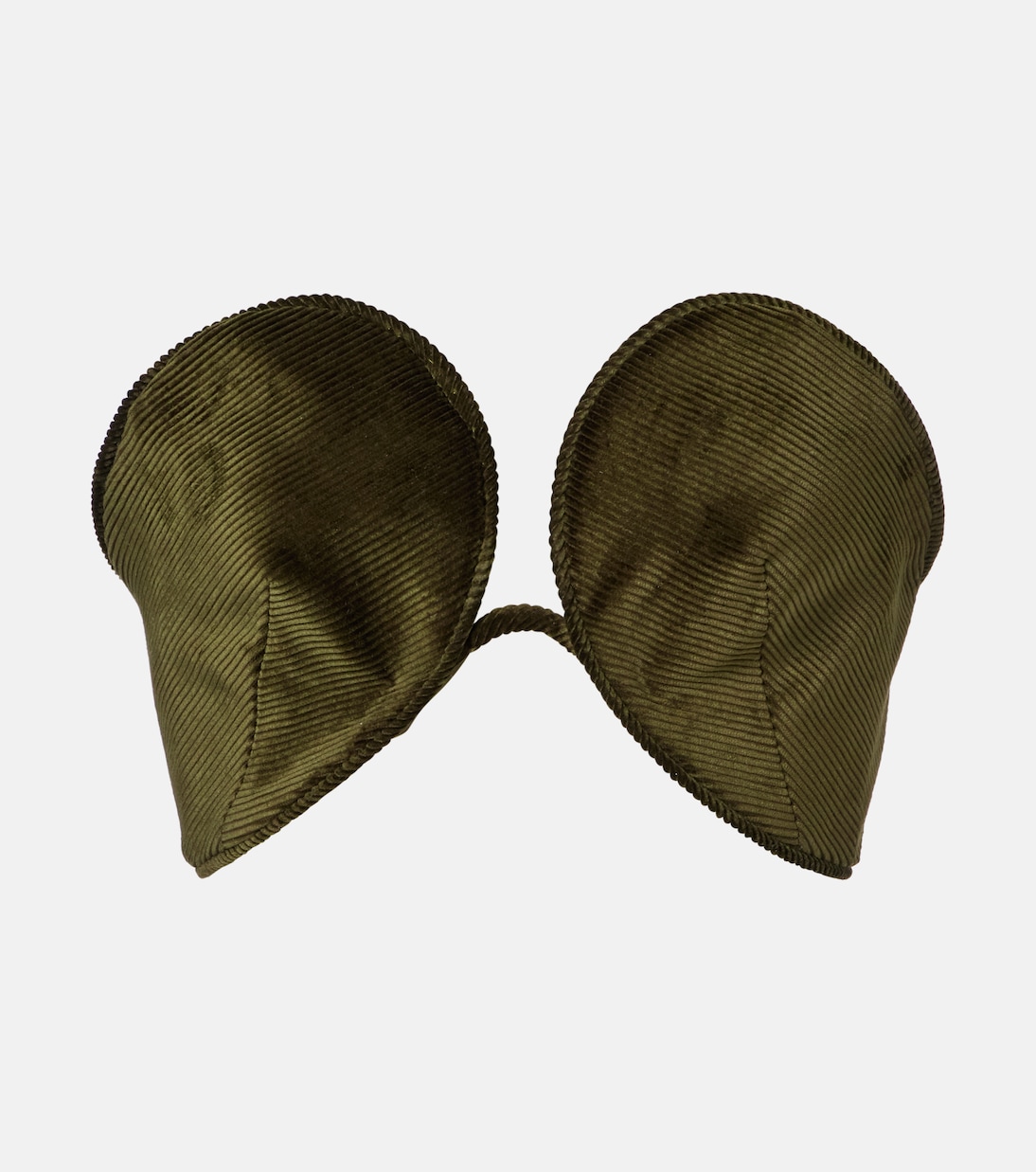 Cotton corduroy crop top | Jean Paul Gaultier