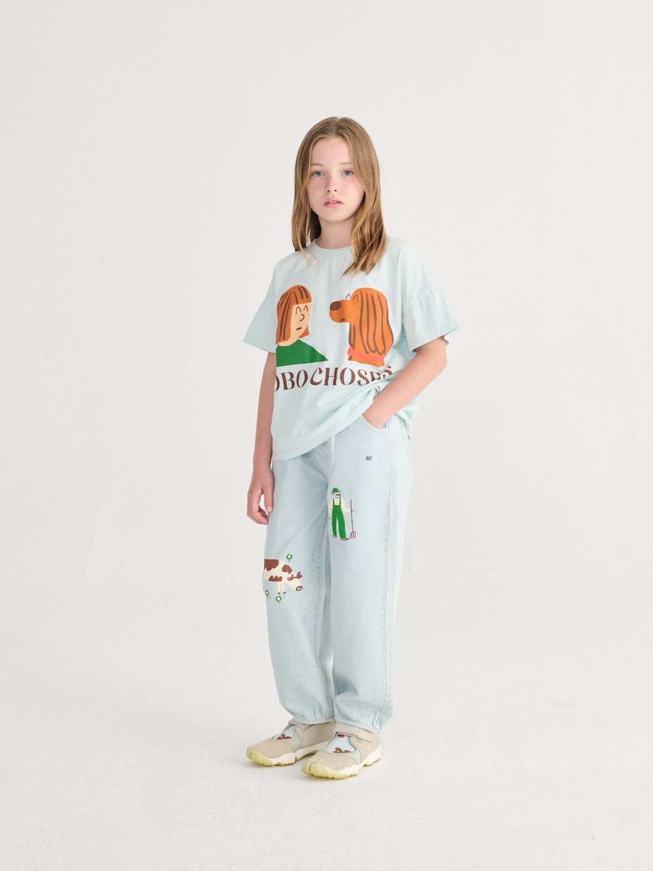 Friends In A Pickle cotton jersey T-shirt | Bobo Choses