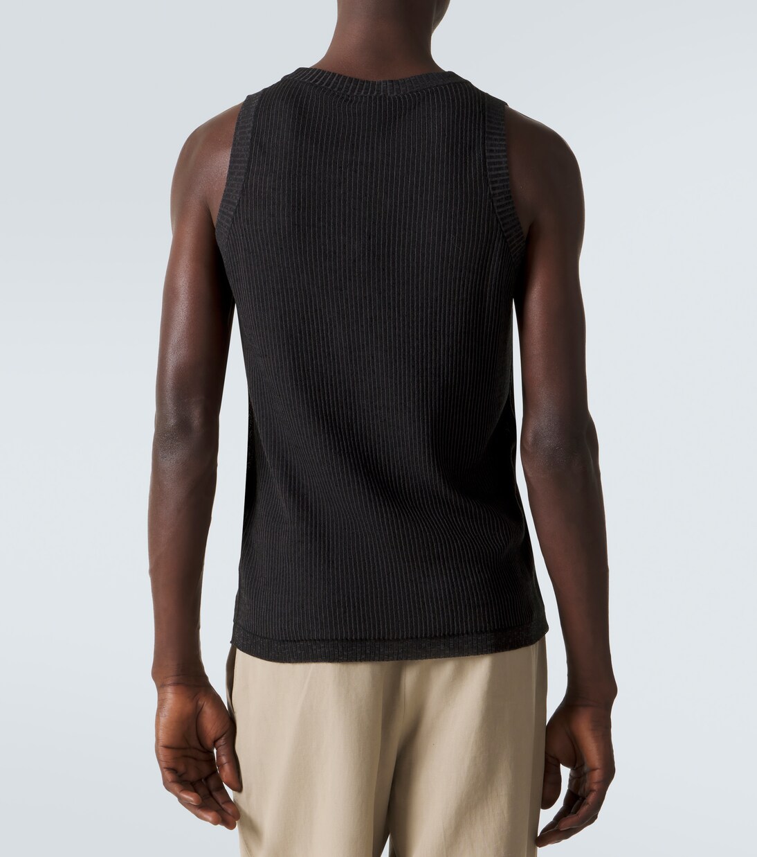 Tank top in cotone, lino e seta a coste | Brioni