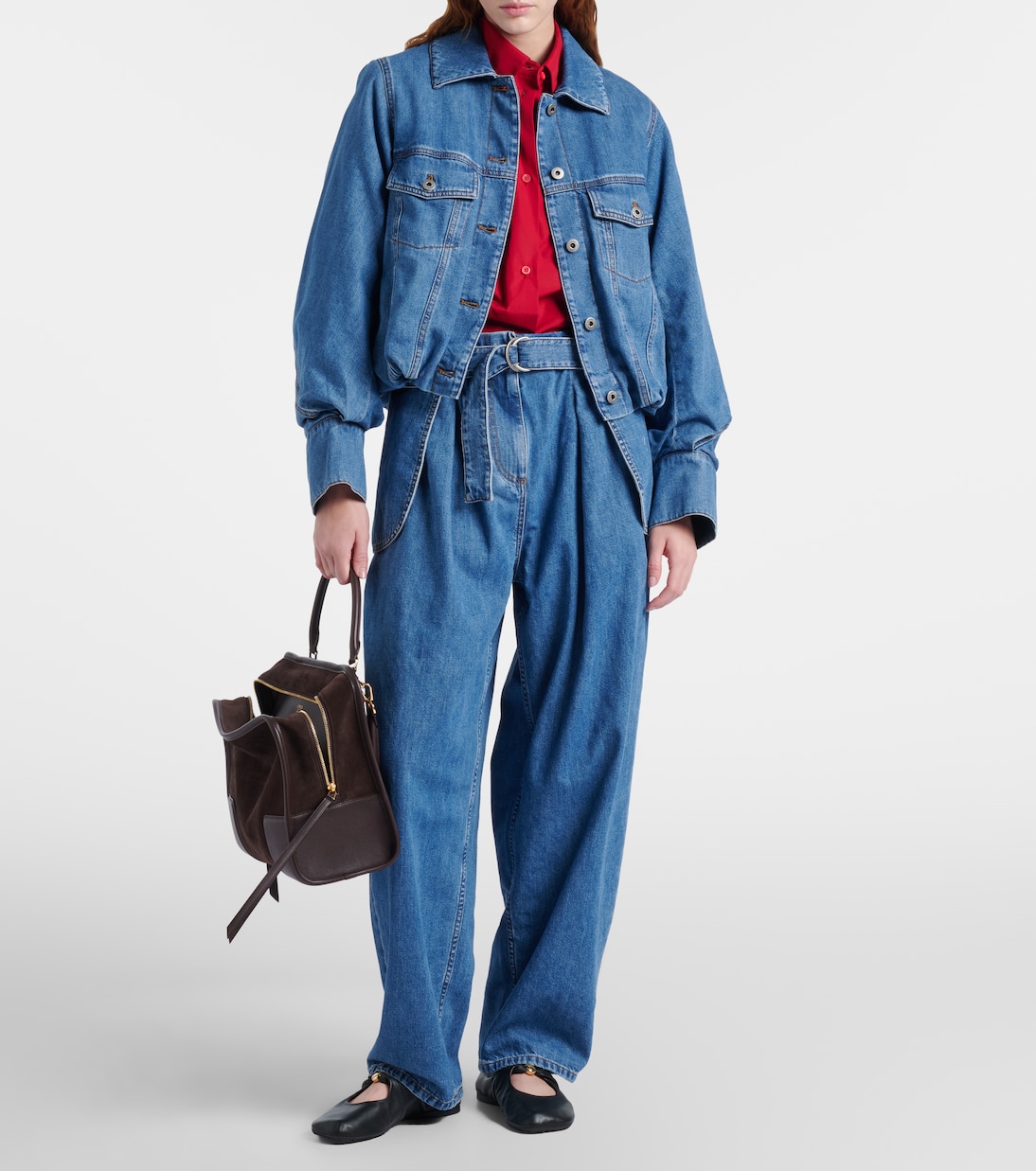 Belted wide-leg jeans | Loewe