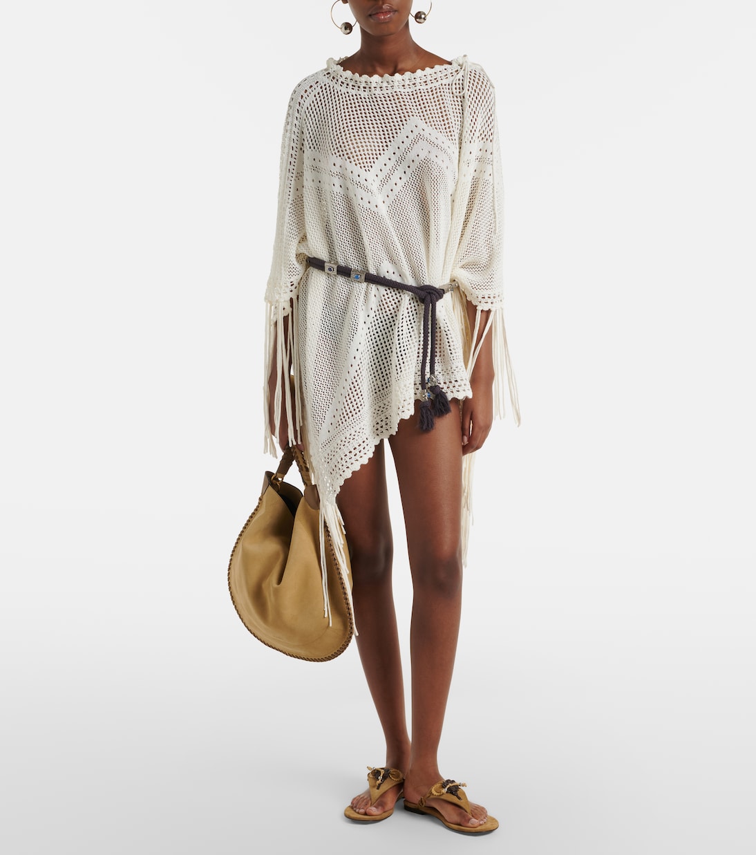 Metilia belted crochet minidress | Isabel Marant