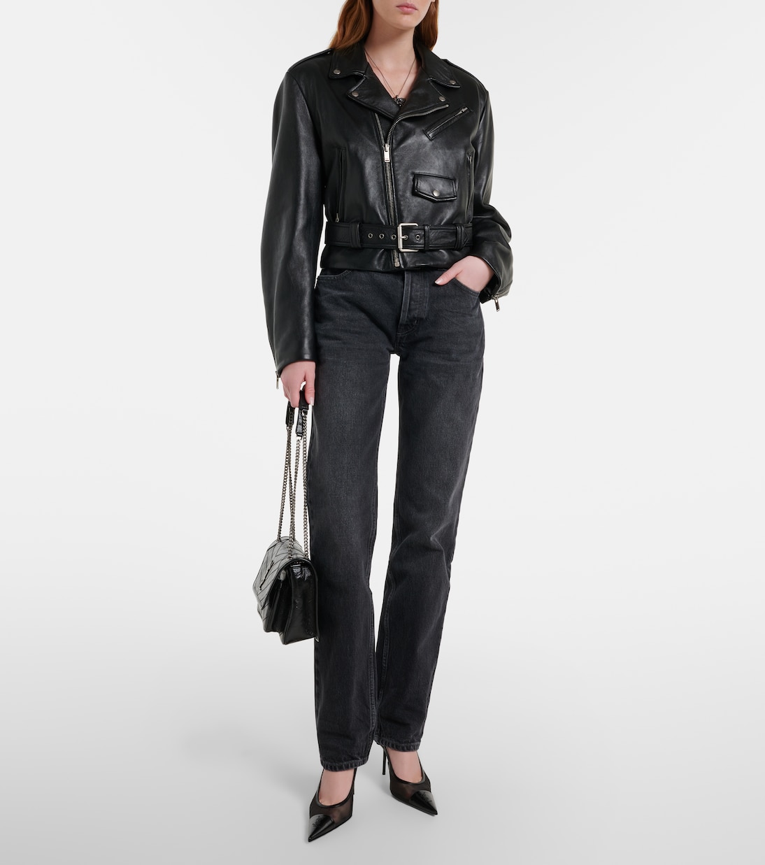 Niki Mini embellished leather crossbody bag | Saint Laurent