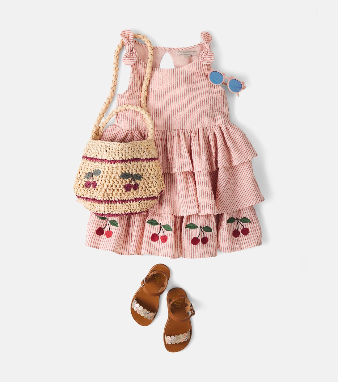 Ellie striped cotton seersucker dress | Konges Sløjd