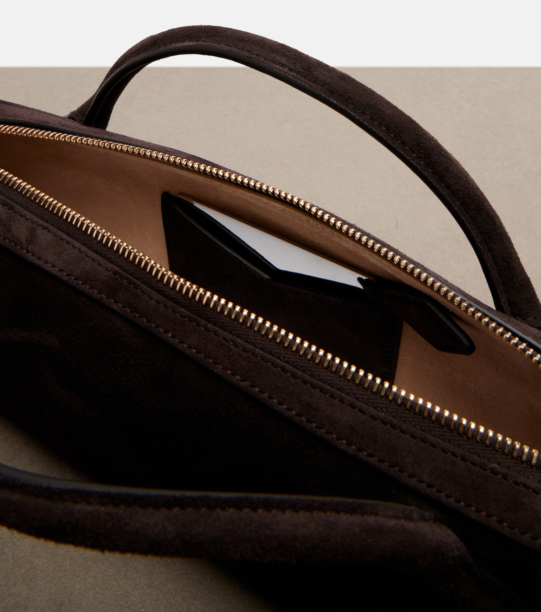 Le Teckel Small suede top-handle bag | Alaïa