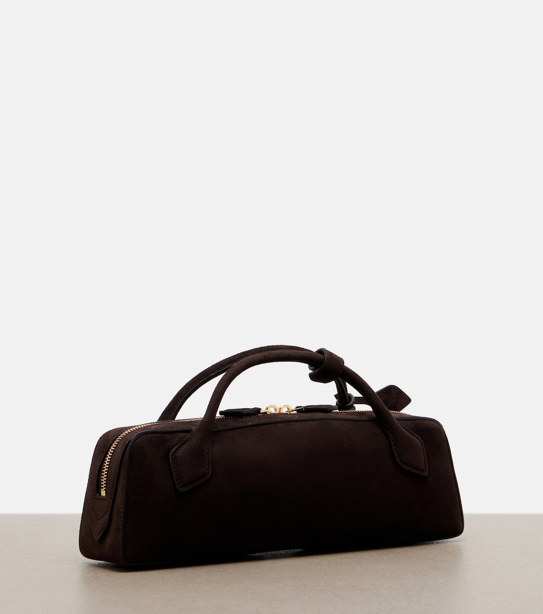 Le Teckel Small suede top-handle bag | Alaïa