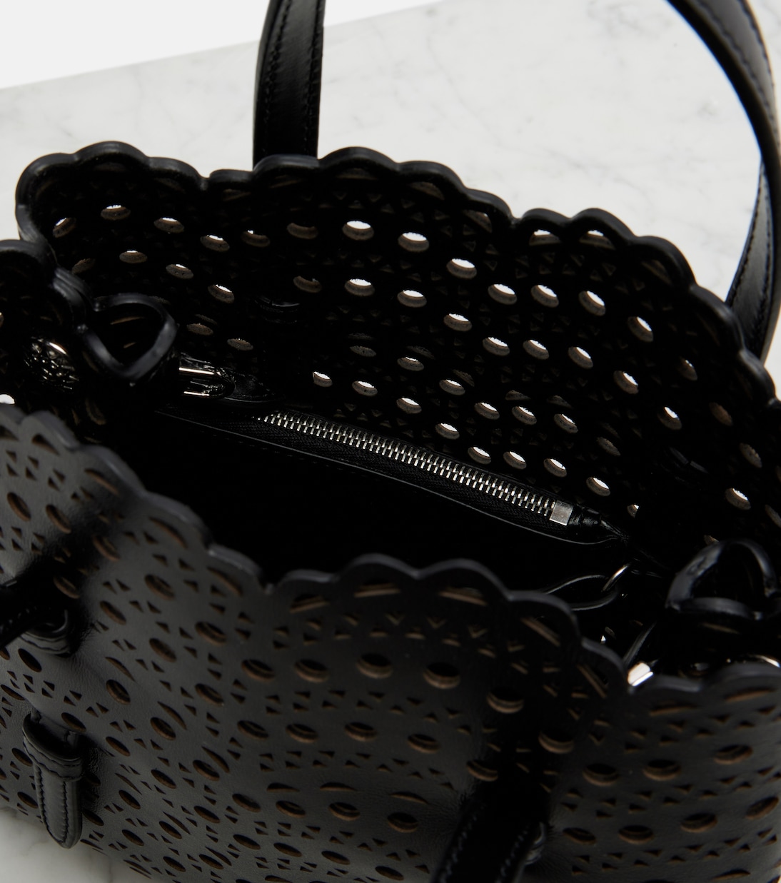 Mina 20 Vienne leather tote bag | Alaïa