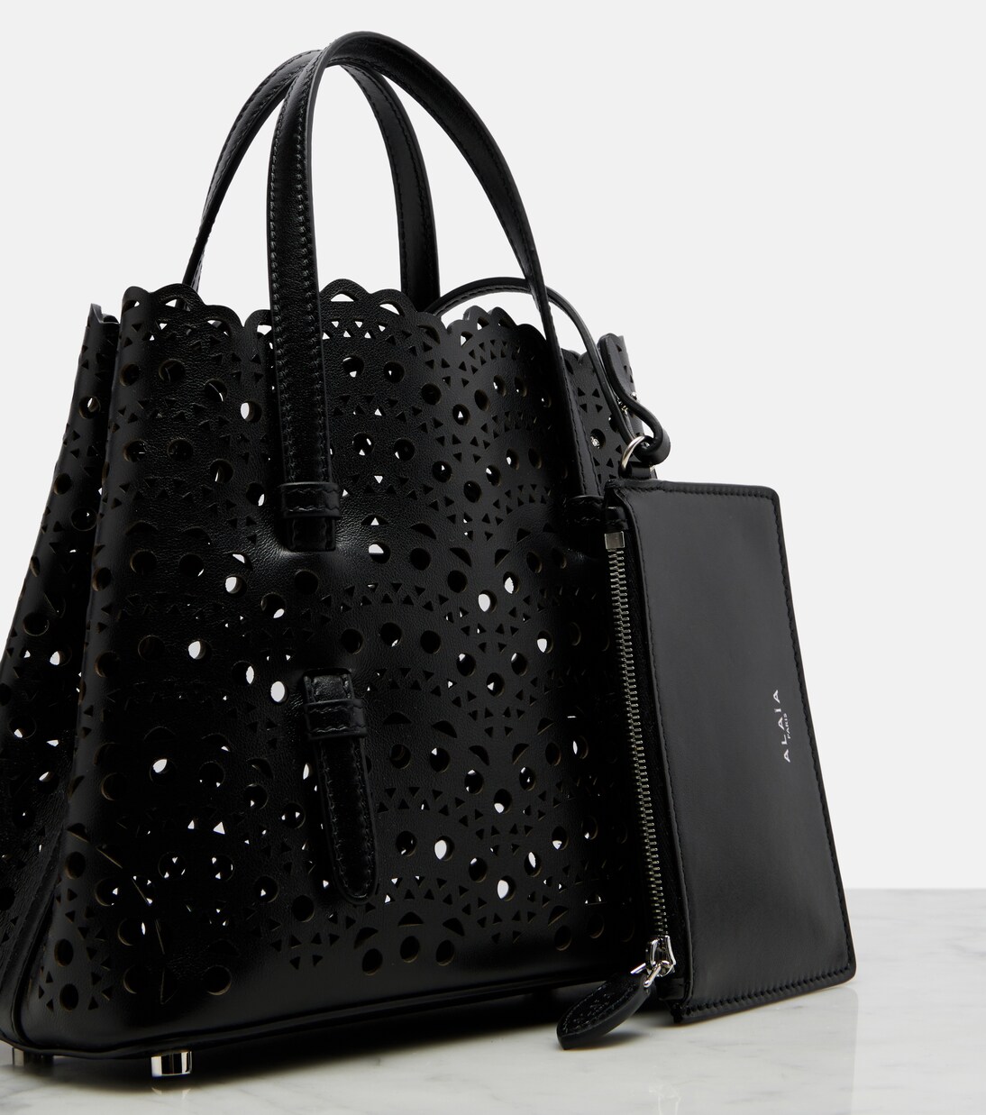Mina 20 Vienne leather tote bag | Alaïa
