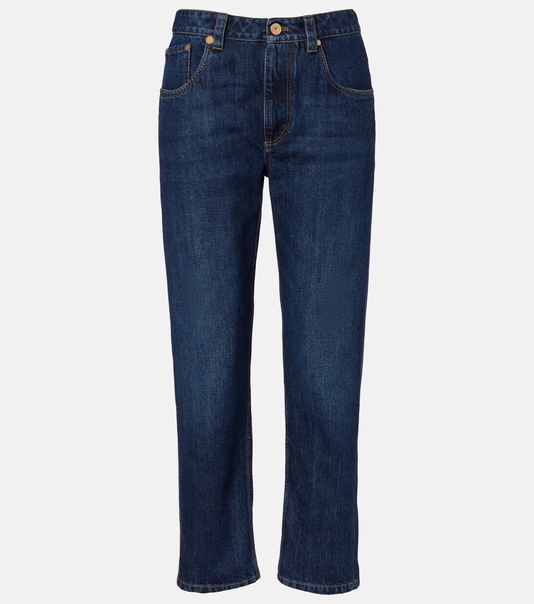 Cropped straight jeans | Brunello Cucinelli