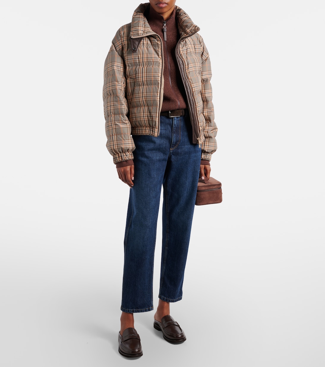 Cropped straight jeans | Brunello Cucinelli
