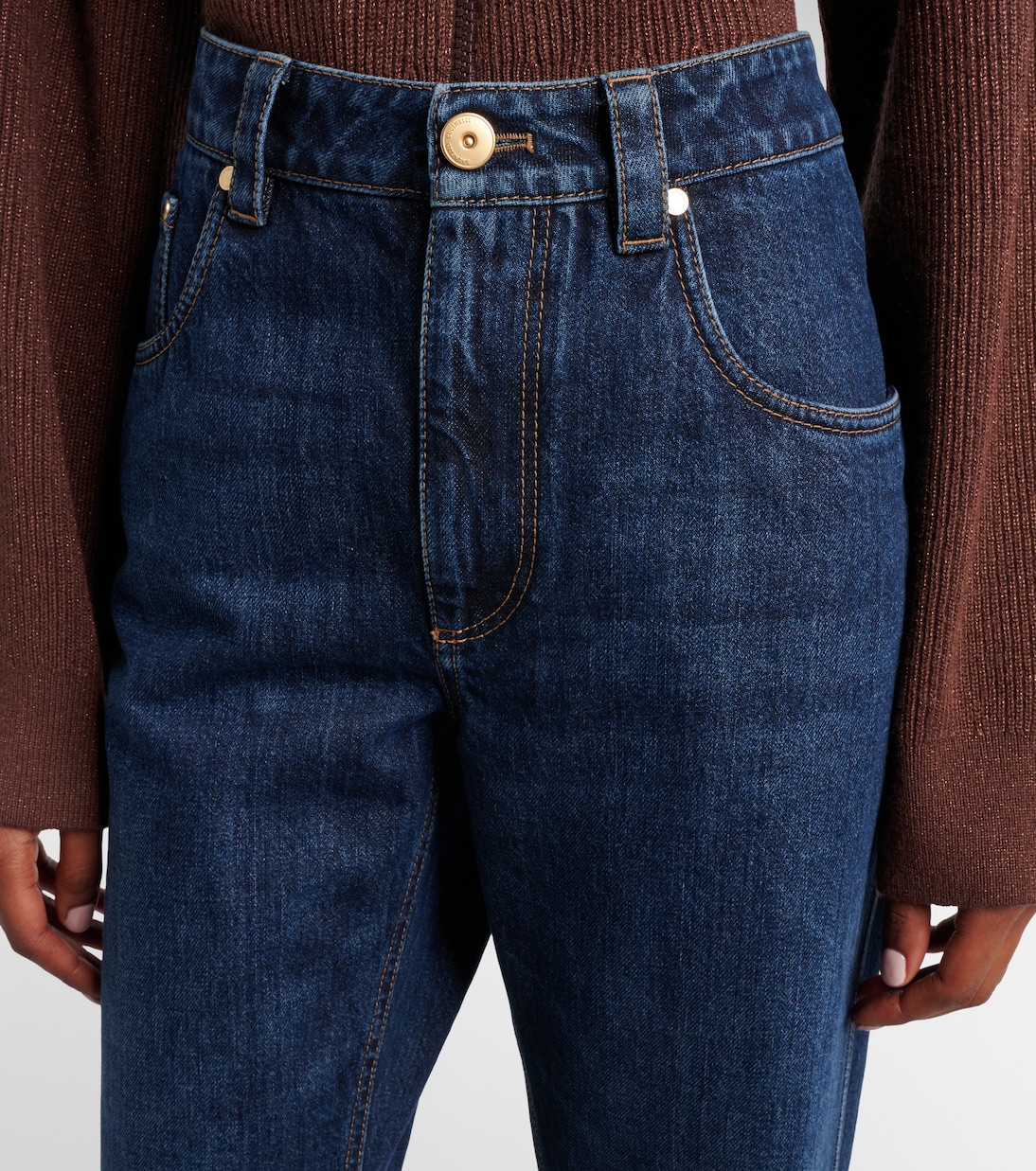 Cropped straight jeans | Brunello Cucinelli
